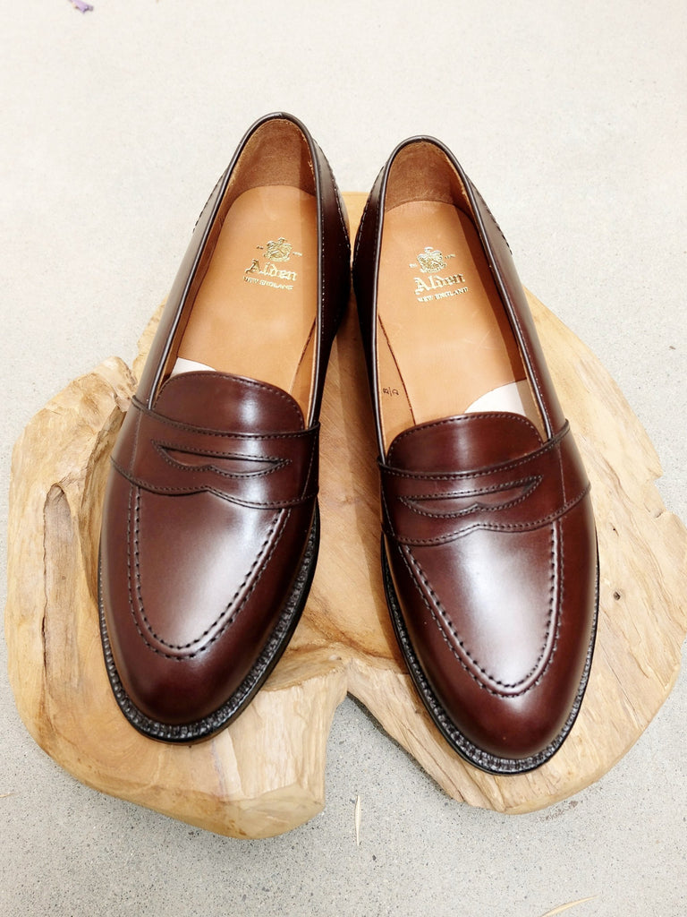 Alden Full Strap Loafer in Brown Calf – Gentlemens Footwear