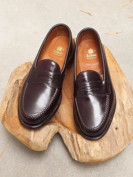 Alden LHS Penny Loafer in Color #8 Shell Cordovan – Gentlemens Footwear