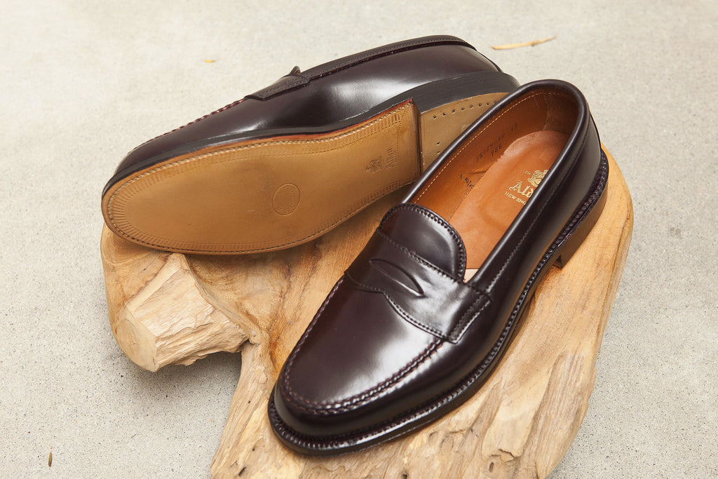 cordovan unlined penny loafers