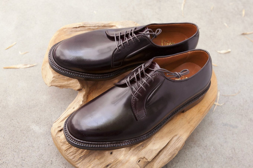 alden plain toe blucher cordovan