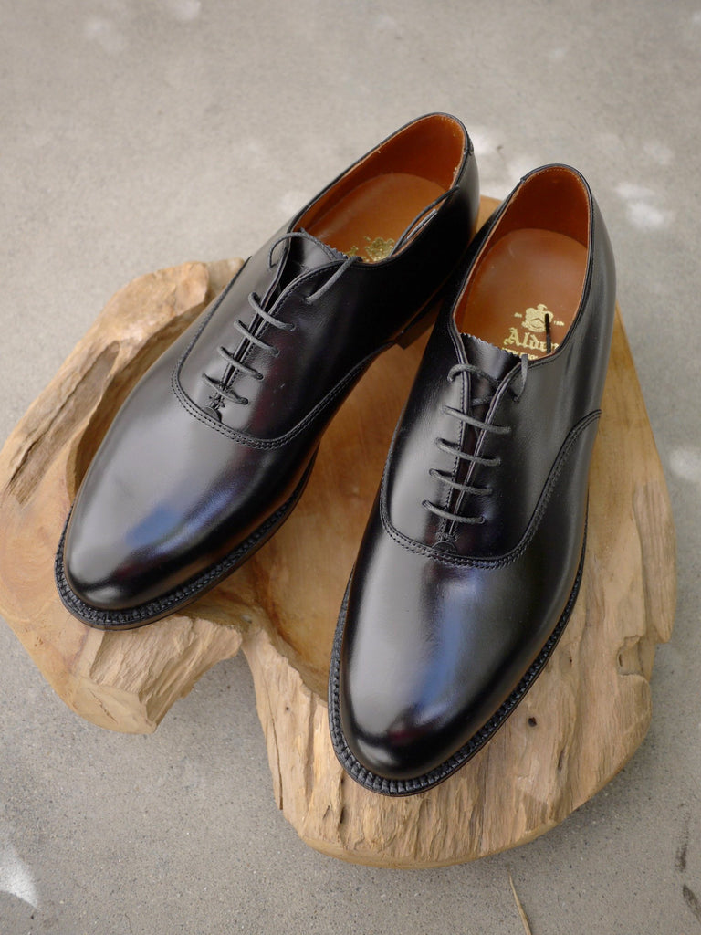 Alden Plain Toe Balmoral Oxford in Black Calf – Gentlemens Footwear