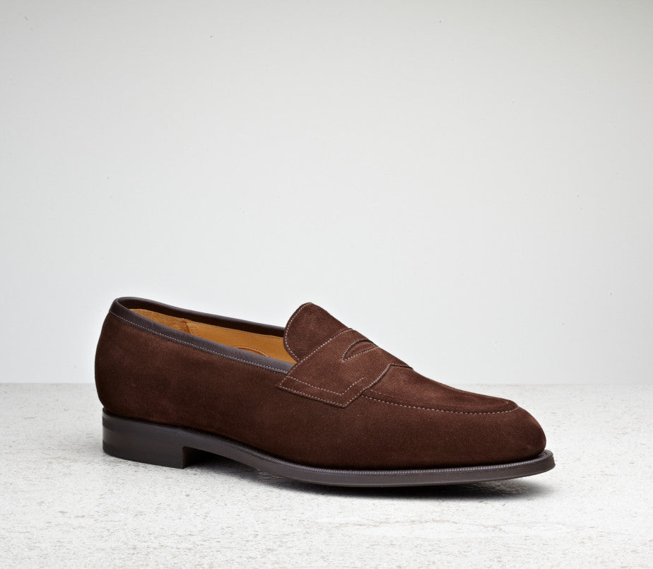 Edward Green Piccadilly in Mink Suede – Gentlemens Footwear