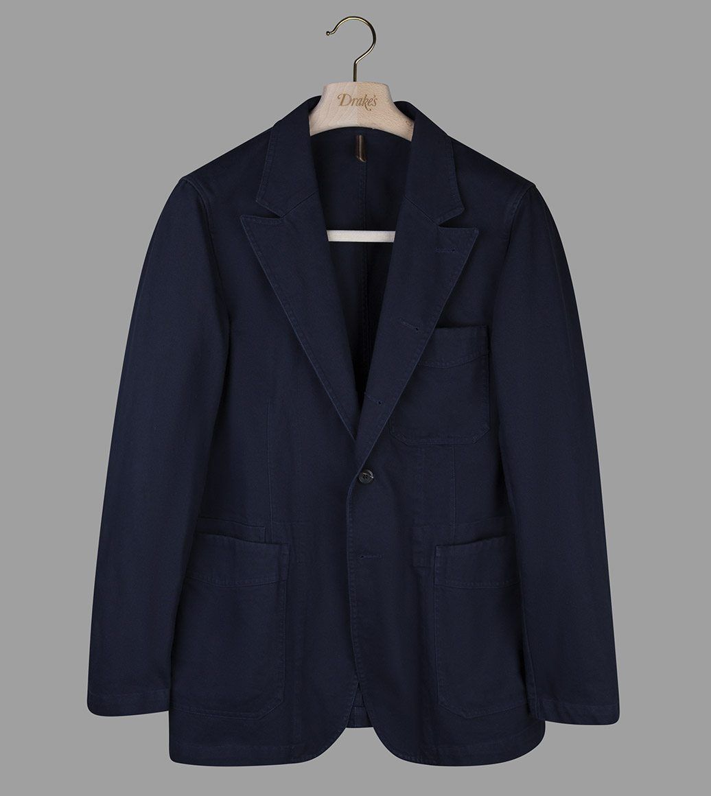 Drake's Navy French Cotton Drill Games Blazer Mk. II