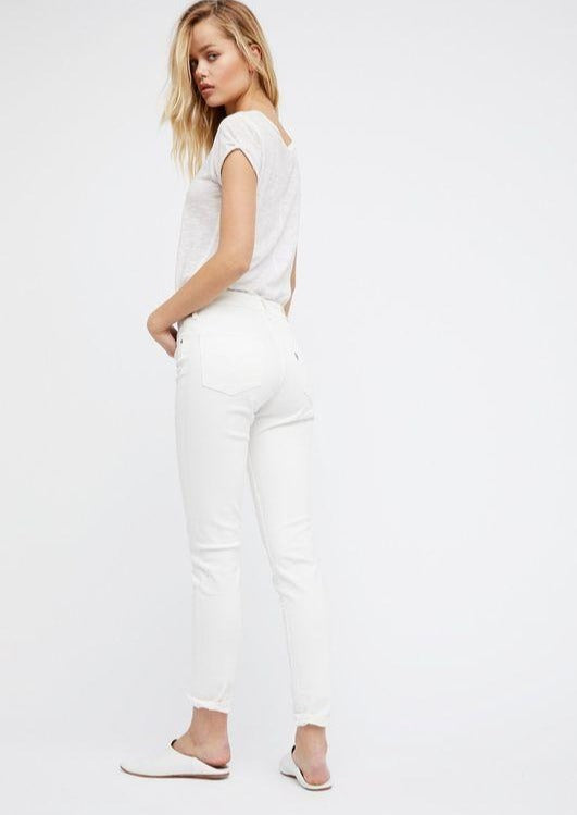 721 High Rise Skinny Jeans - Western White – Viens Avec Moi Boutique