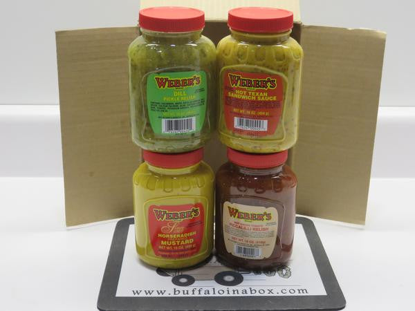 Webers Select Mustard, Hot Garlic - 6 oz