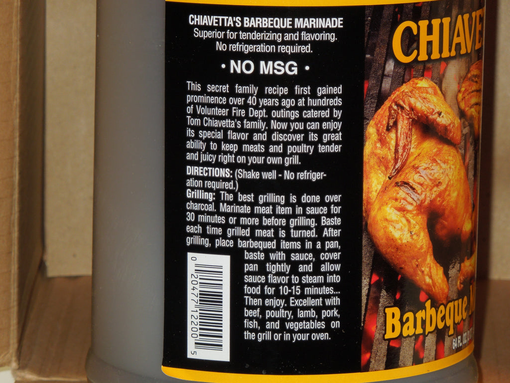 Buffalo S Own Chiavetta S Barbecue Marinade 64 Oz