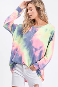 A World full of Color Tie Dye Pullover- Multiple Colors