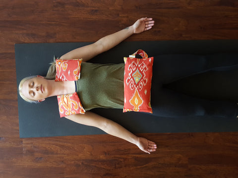 yoga sandbags filled