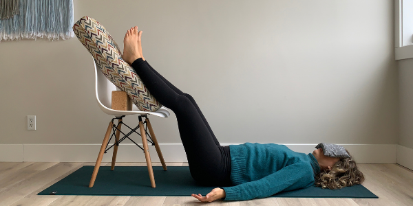 Sensory Rest with an eye pillow