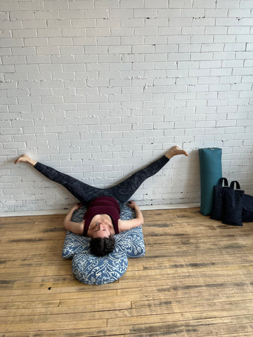 How to do Yin Dragon Fly Pose against the wall