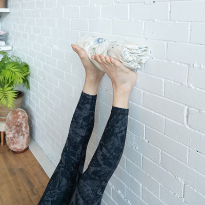 Legs Up The Wall with a Weighted Blanket