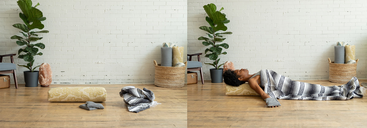 How to Use a Bolster, Blanket & Hand Weights – Love My Mat