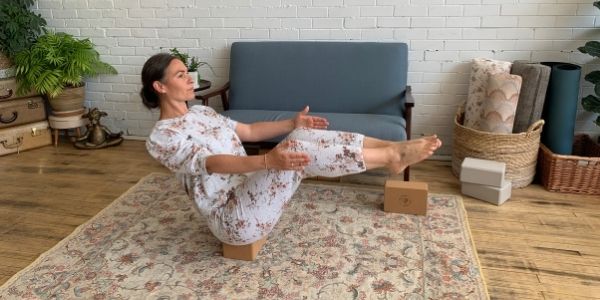 Yoga Blocks for Boat Pose