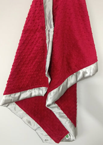 red baby blanket