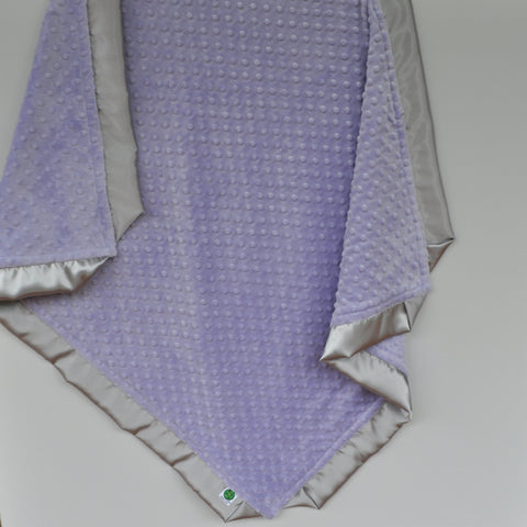 purple baby blanket