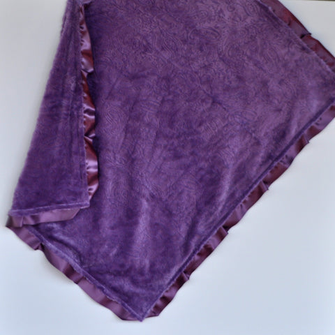 purple baby blanket