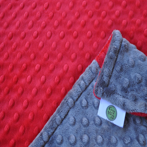 Signature Minky Baby Blanket Charcoal Gray Collection – Cozy Wozy