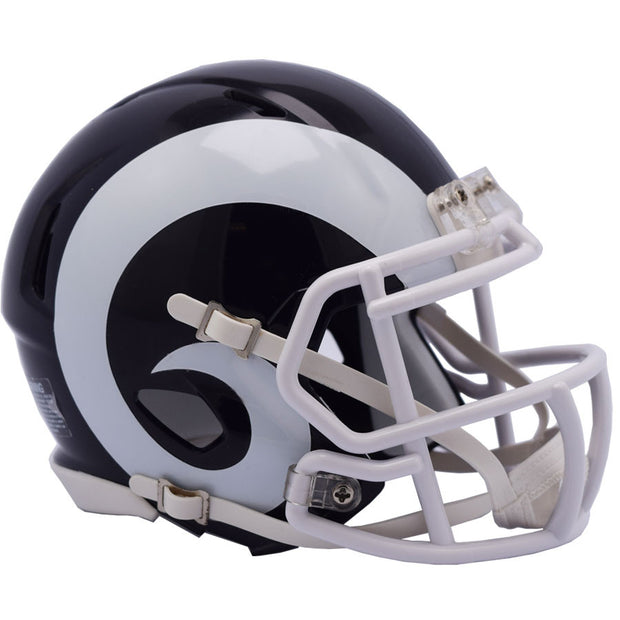 LA Rams White Riddell Speed Mini Football Helmet – The Speedy Cheetah