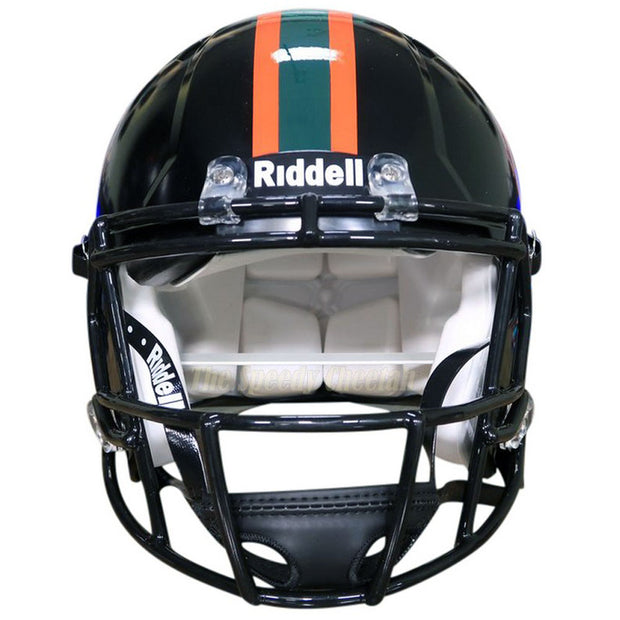 Miami Hurricanes 2017 Nights Riddell Speed Authentic Football Helmet