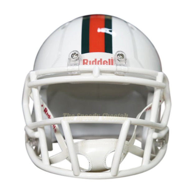 Miami Hurricanes Riddell Speed Mini Football Helmet – The Speedy Cheetah