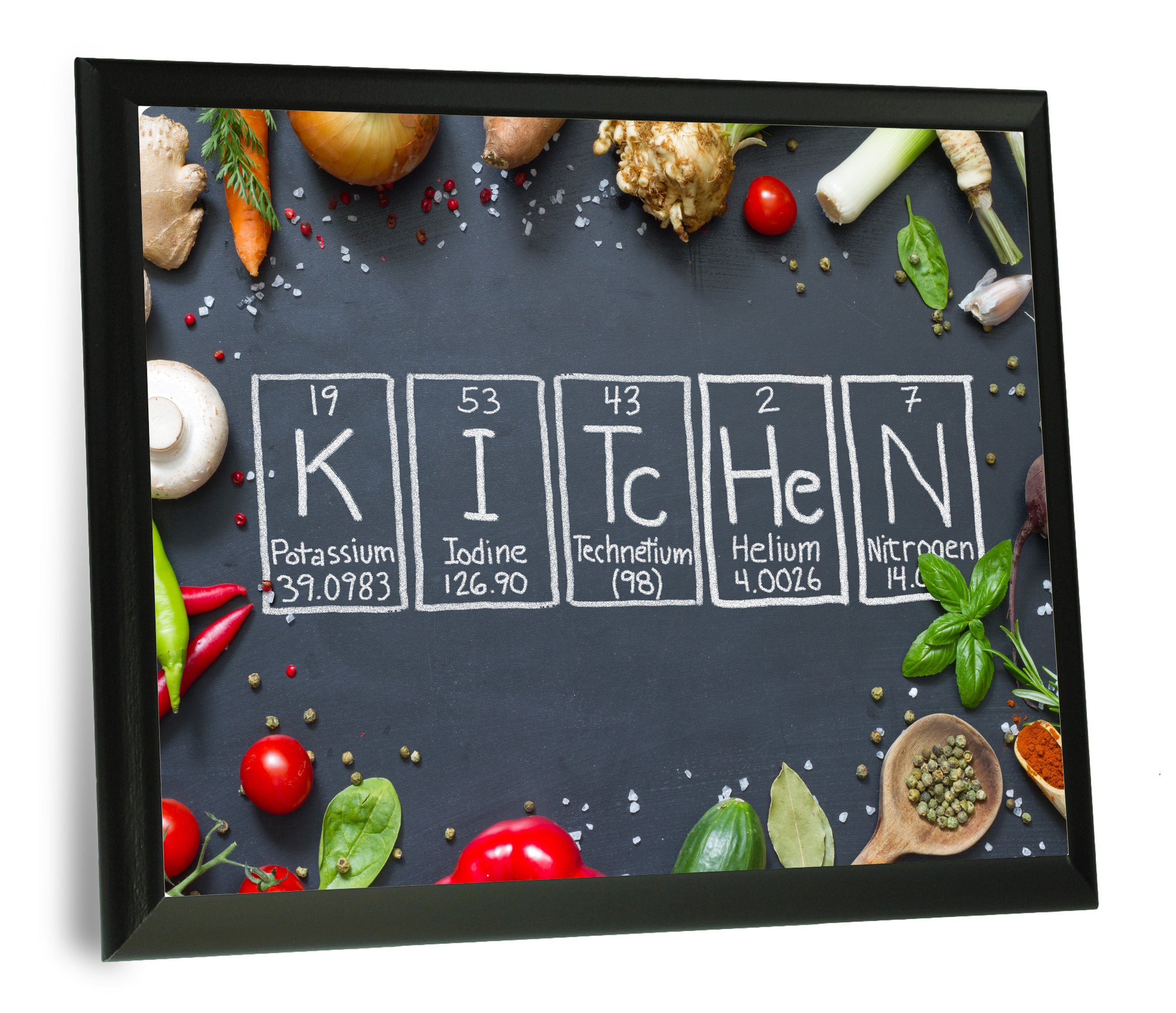 Kitchen Periodic Table Of Elements Wood Wall Plaque 9x12 Neurons