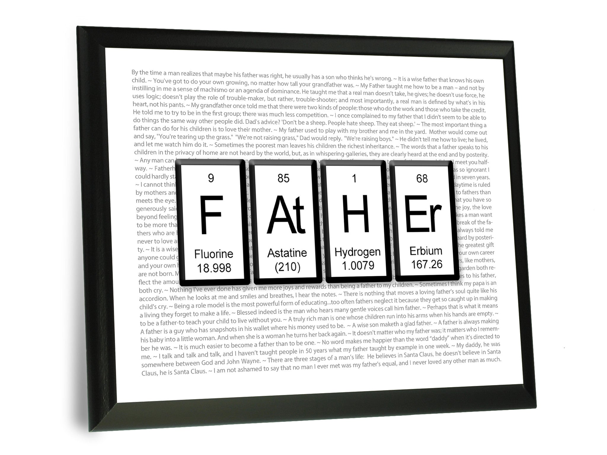Download Father Periodic Table Of Elements Wall Plaque 9x12 Neurons Not Included
