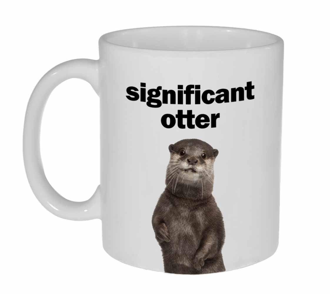 Significant Otter Funny Valentine S Day Gift Coffee Or Tea Mug Neurons Not Included