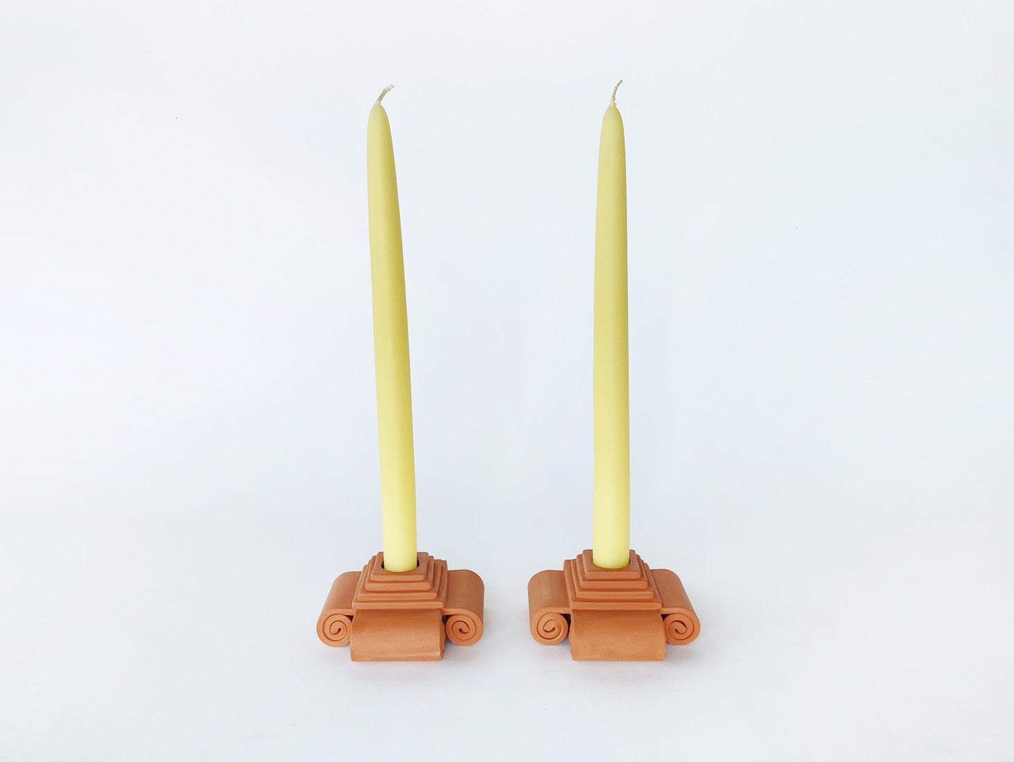 Carr  Candle Holder - Terracotta