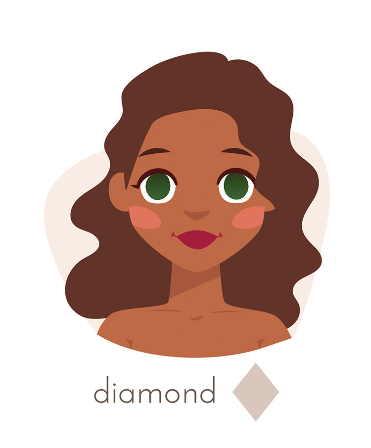 Diamond face shape