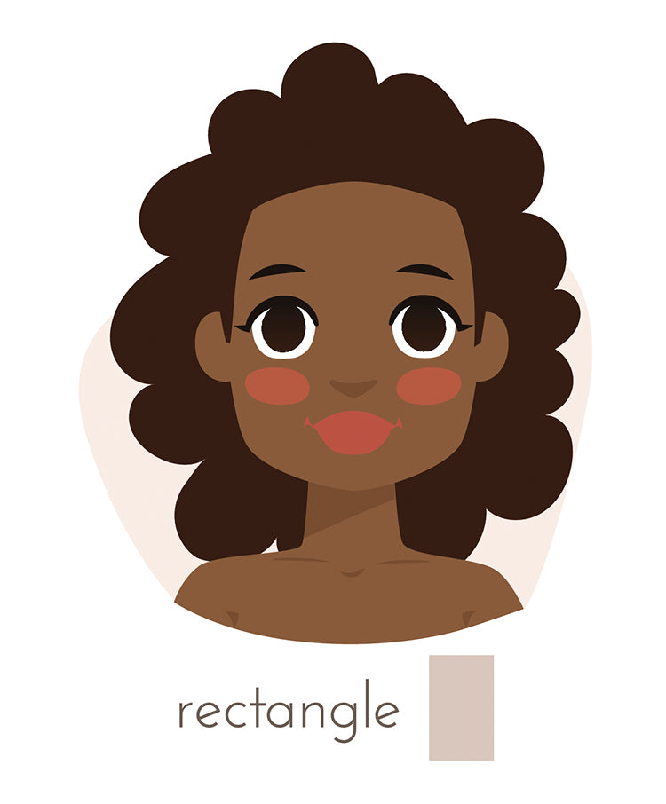 Rectangle face shape