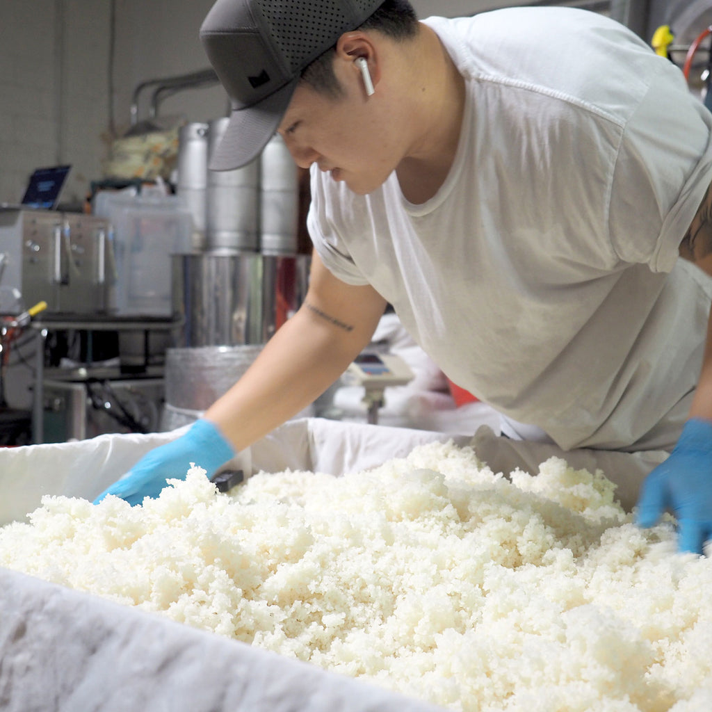 James Jin of Nova Brewing making sake