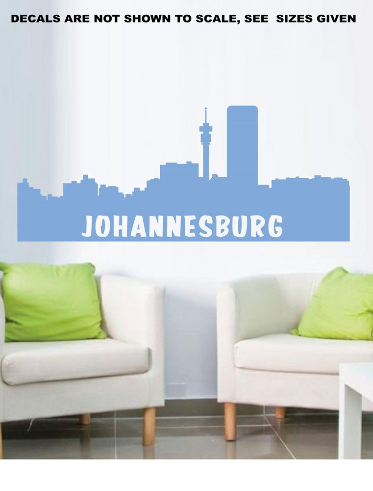  Johannesburg  Cityscape Skyline Wall  Art  Sticker Vinyl 