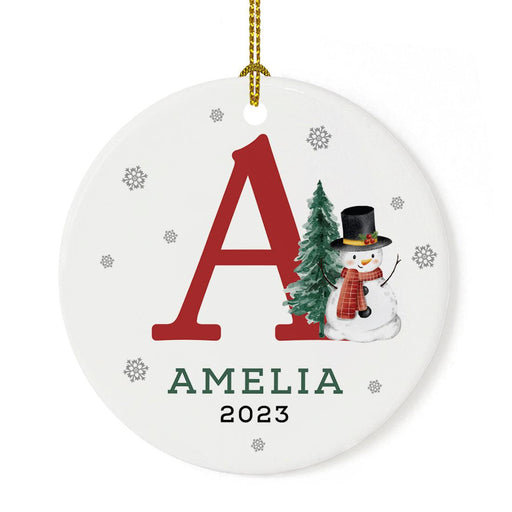 Custom Neighbor Round Porcelain Christmas Ornament, Set of 1, Neighbors Are Part of The Glue | Andaz Press