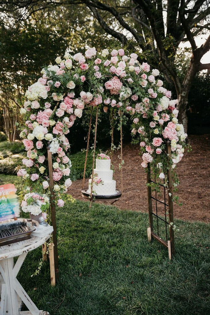 Pink Bunny Tails & Dried Gypsophila Wedding Bouquet/ Bridal