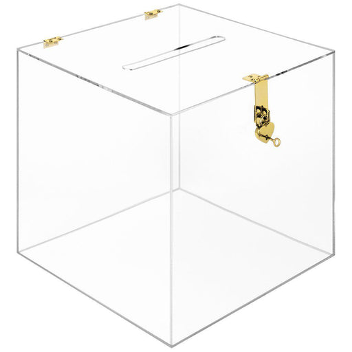 Andaz Press Gift Favor Tuck Boxes, 3 x 3 x 3 Cube Favor Box with Satin Ribbon Bulk 50-Pack (Champagne)
