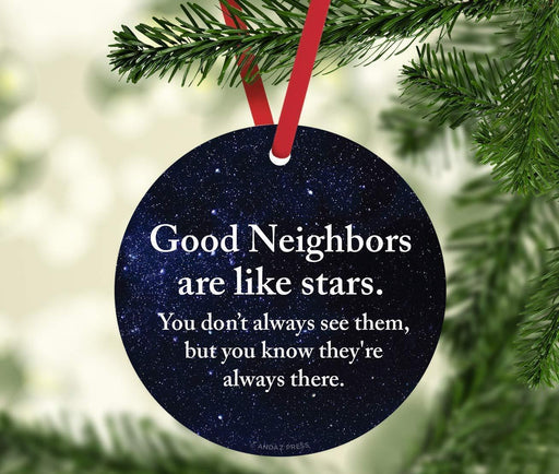 Good Neighbors Christmas Ornament ,Chance Made Us Neighbors Ornament ,Funny  O
