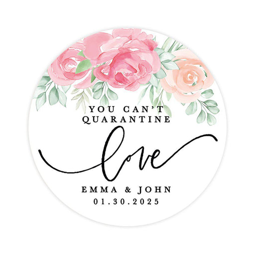 Circle Wedding Stickers, Instant Proofs