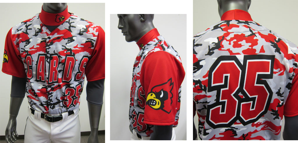 red camo baseball jerseys