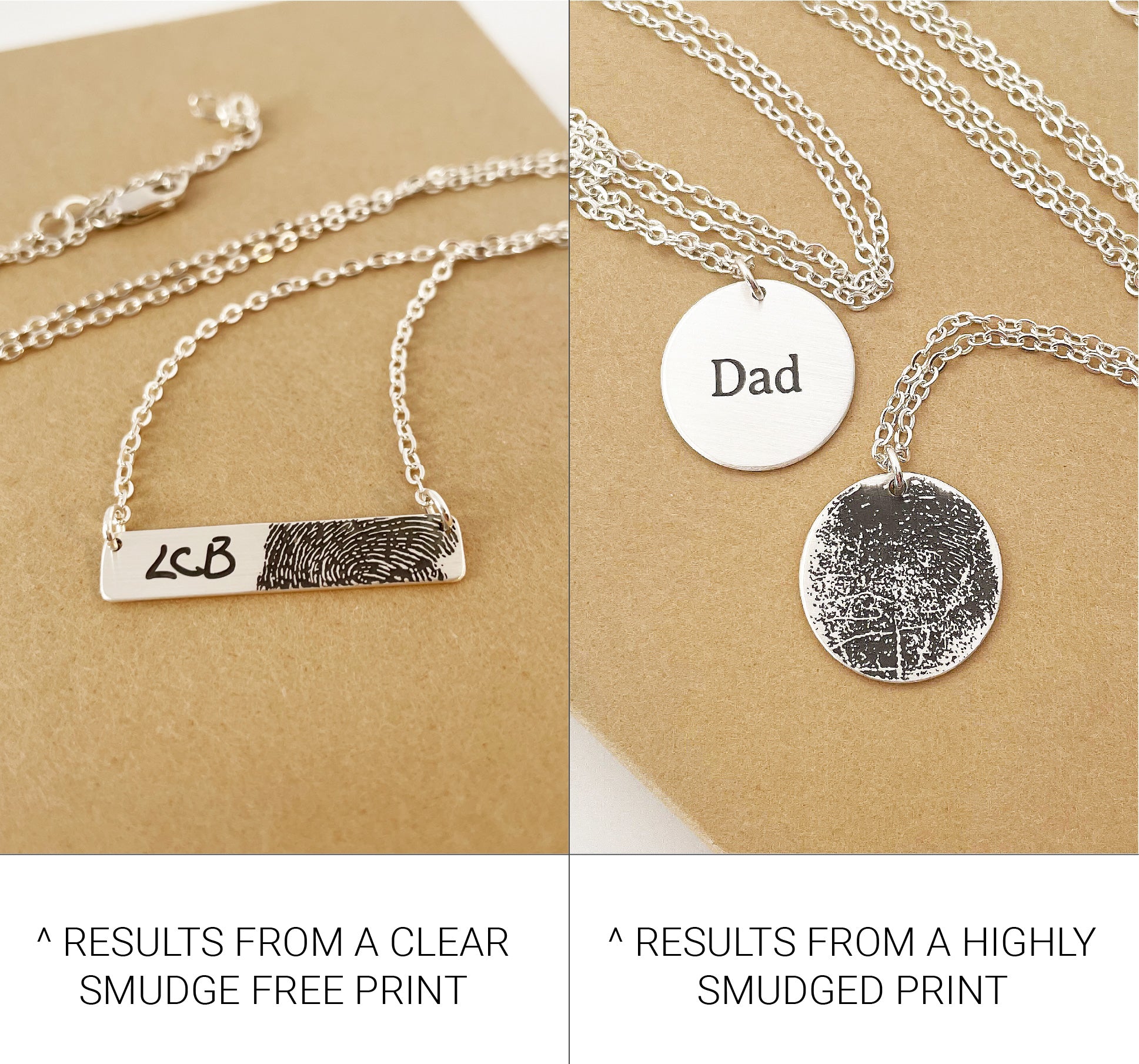 Results from different fingerprints | Scripted Jewelry