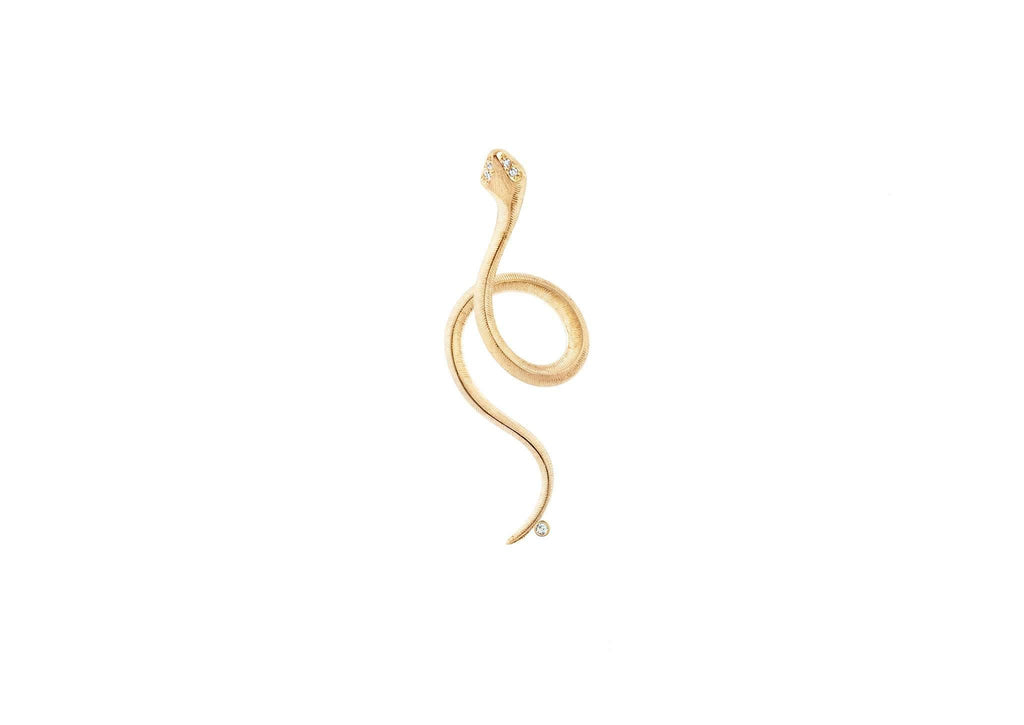 Snakes earring in 18K yellow gold and diamonds – Jens Hansen