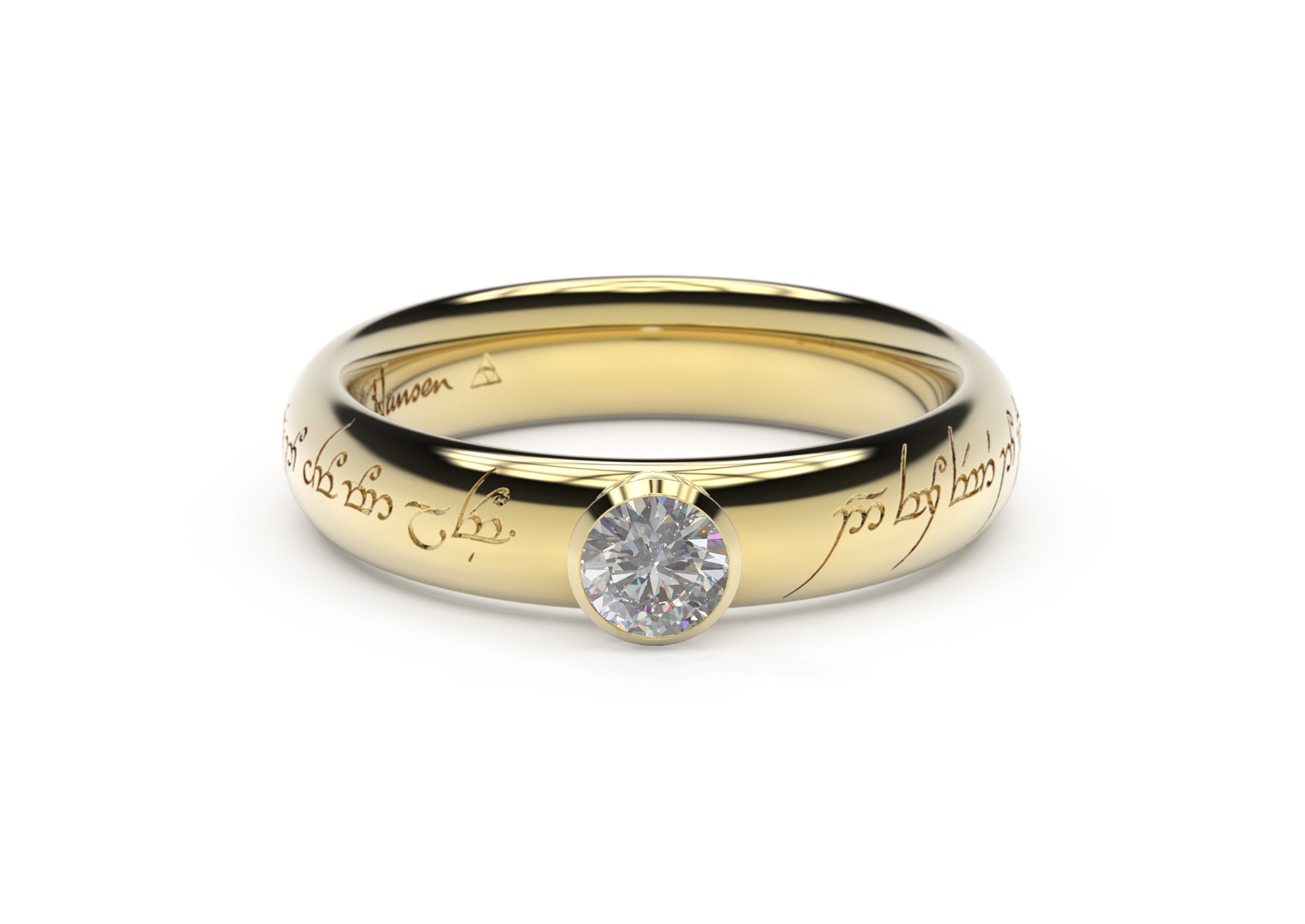 Louis Vuitton Empreinte Ring, Yellow Gold Gold. Size 46