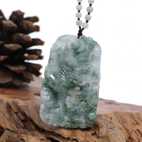 Natural Jadeite Jade Dragon With Impressive Details