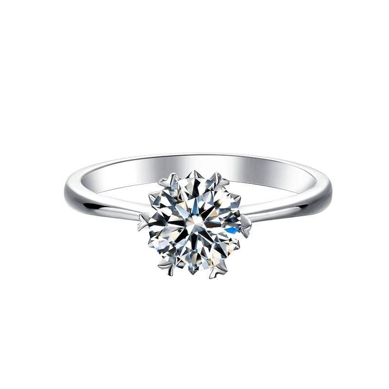 Baikalla™ "Annie" Sterling Silver Moissanite 6 Prong Promise RingBaikalla™ "Gaia" Sterling Silver Moissanite 6 Prong 1ct Promise Ring