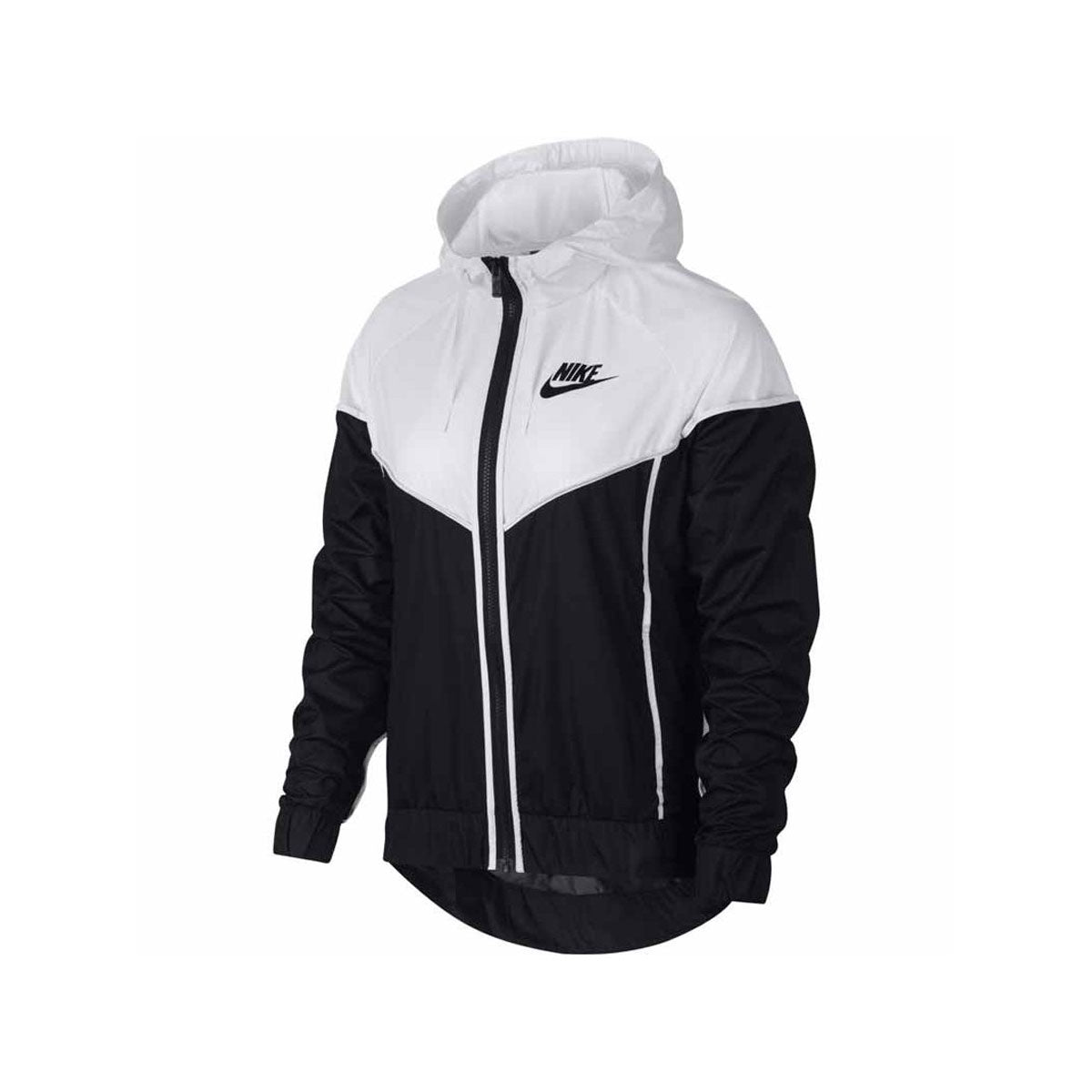 nike windbreaker jacket black and white