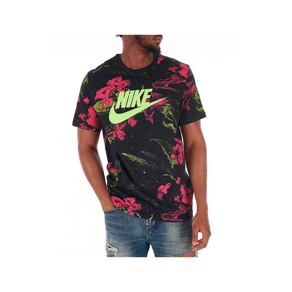 Nike Men's Pink Limeade T-Shirt Black 