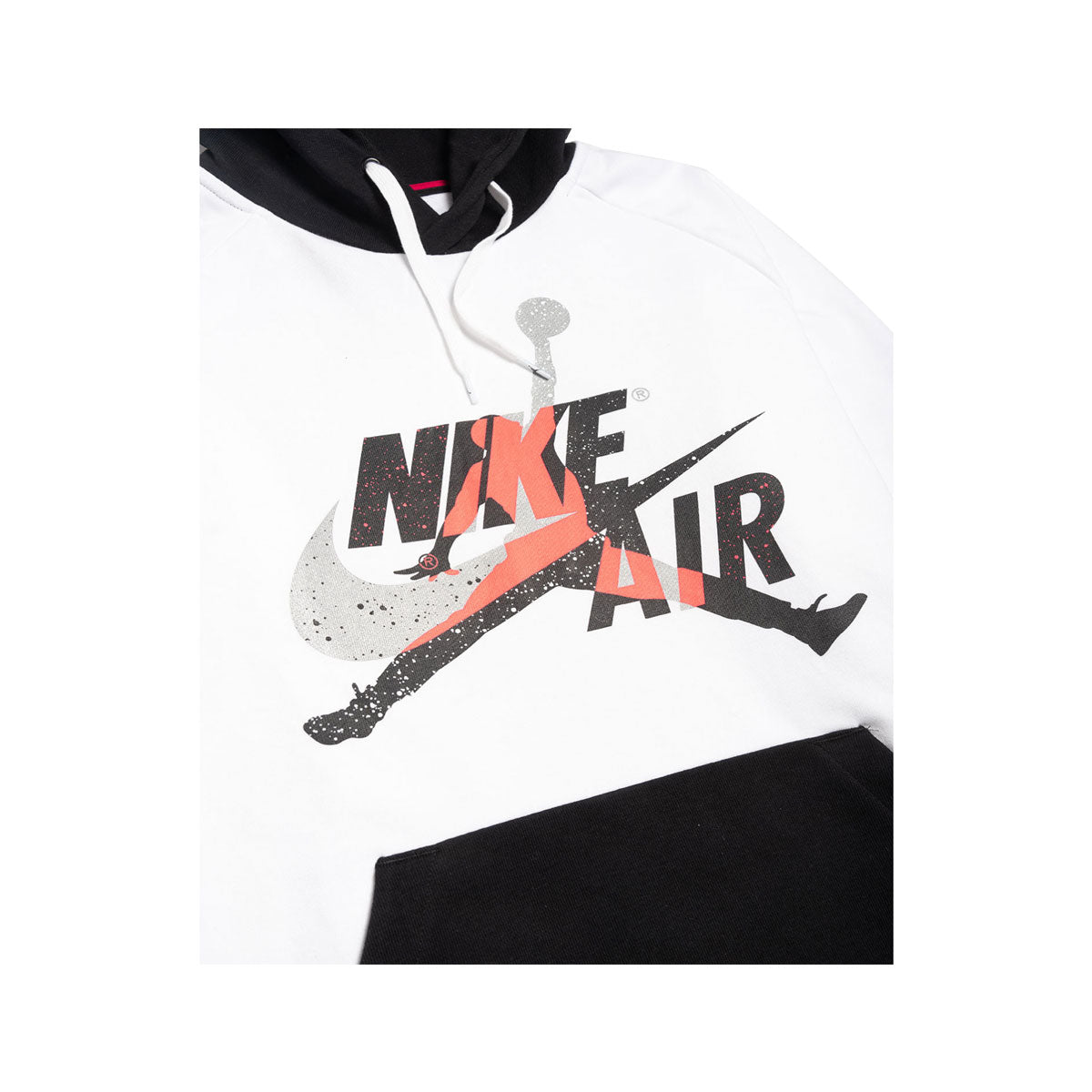 Nike Men's Air Jordan Mashup Jumpman Classics Lightweight White Fleece Hoodie