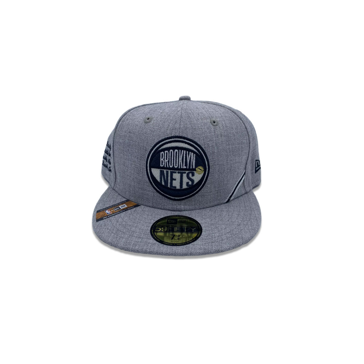 brooklyn nets black fitted hat