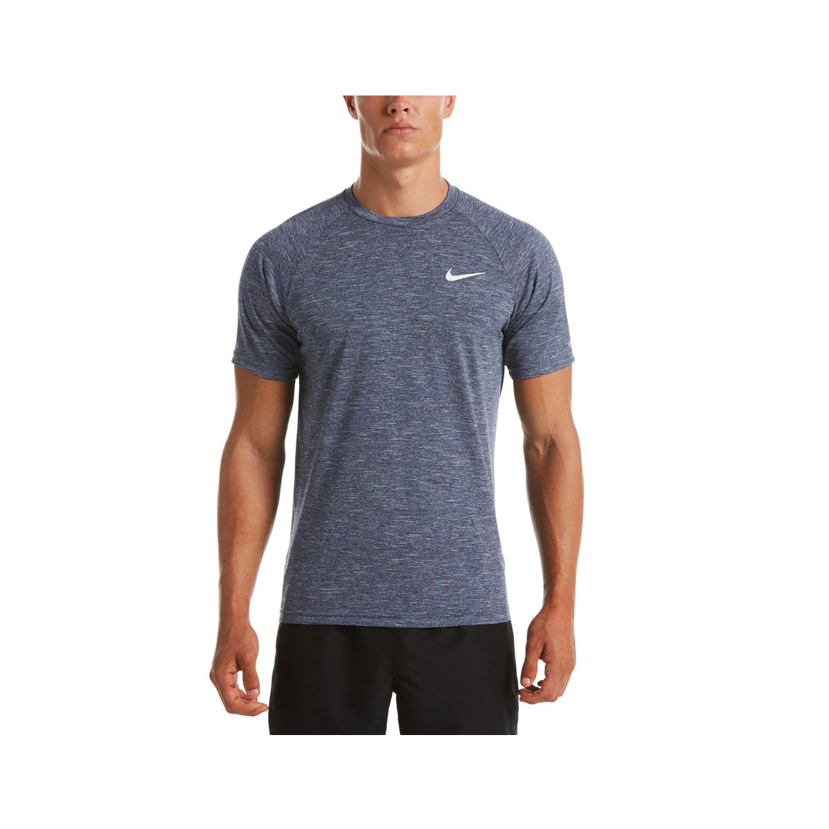 nike short sleeve heathered hydroguard swim tank big and tall