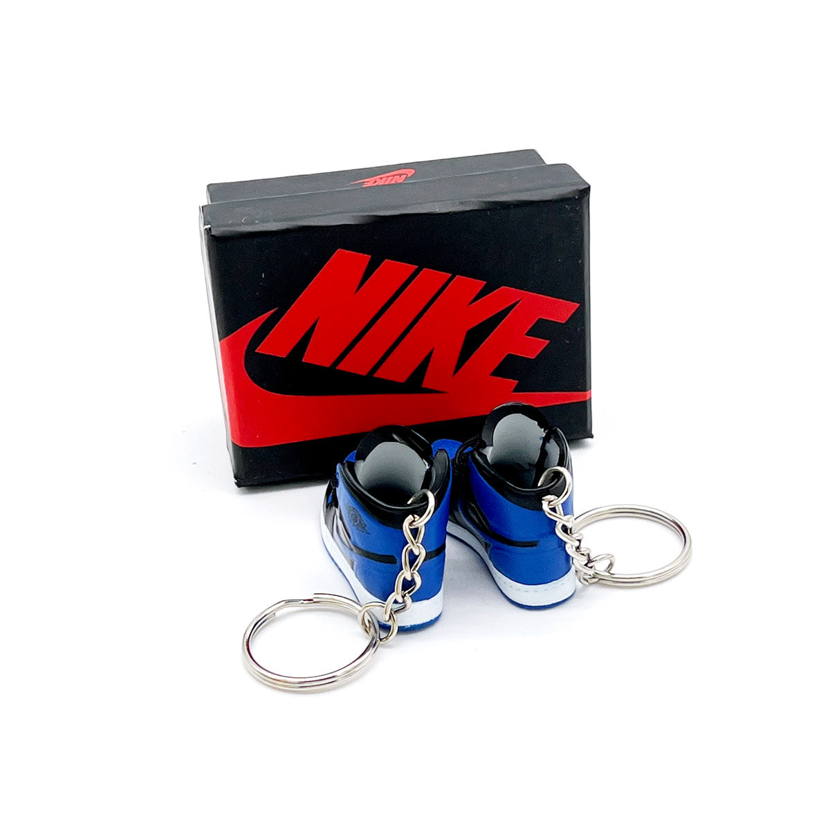 3D Sneaker Keychain- Air Jordan 1 High Royal Blue Pair - KickzStore