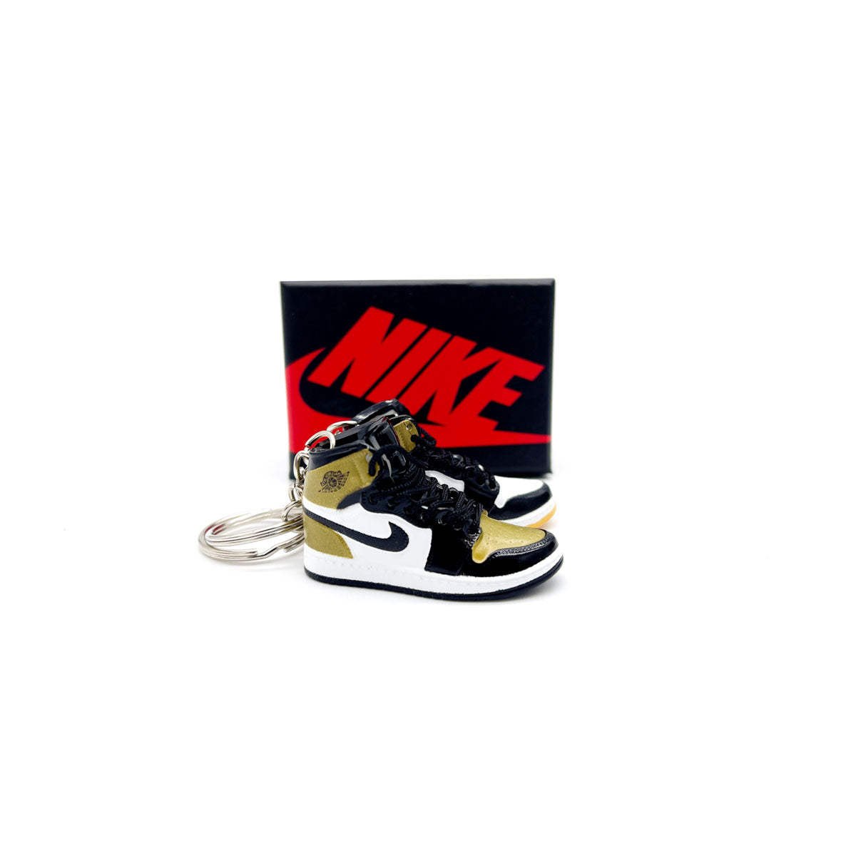 3d Sneaker Keychain Air Jordan 1 High Gold Top 3 Pair Kickzstore